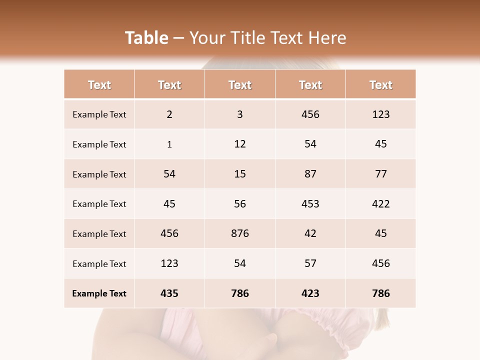 Kid Brunette Play PowerPoint Template