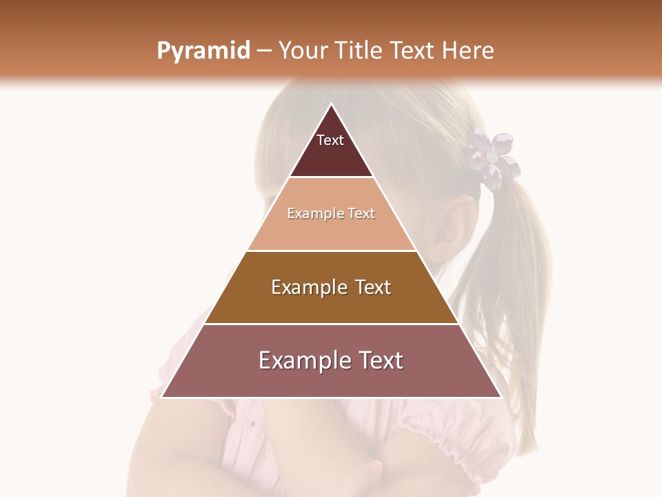 Kid Brunette Play PowerPoint Template