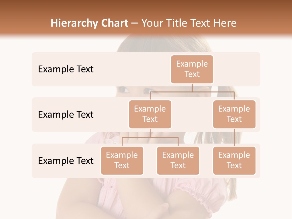 Kid Brunette Play PowerPoint Template