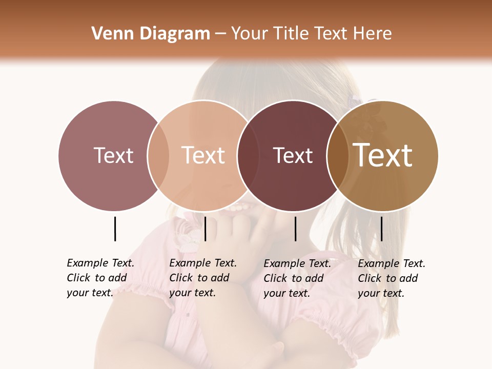 Kid Brunette Play PowerPoint Template