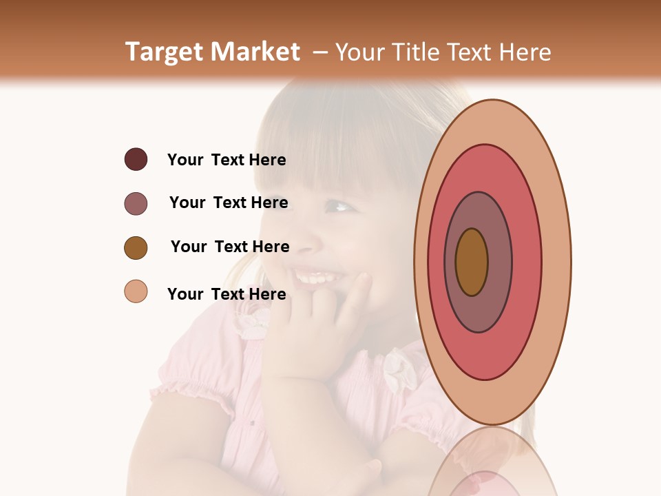 Kid Brunette Play PowerPoint Template