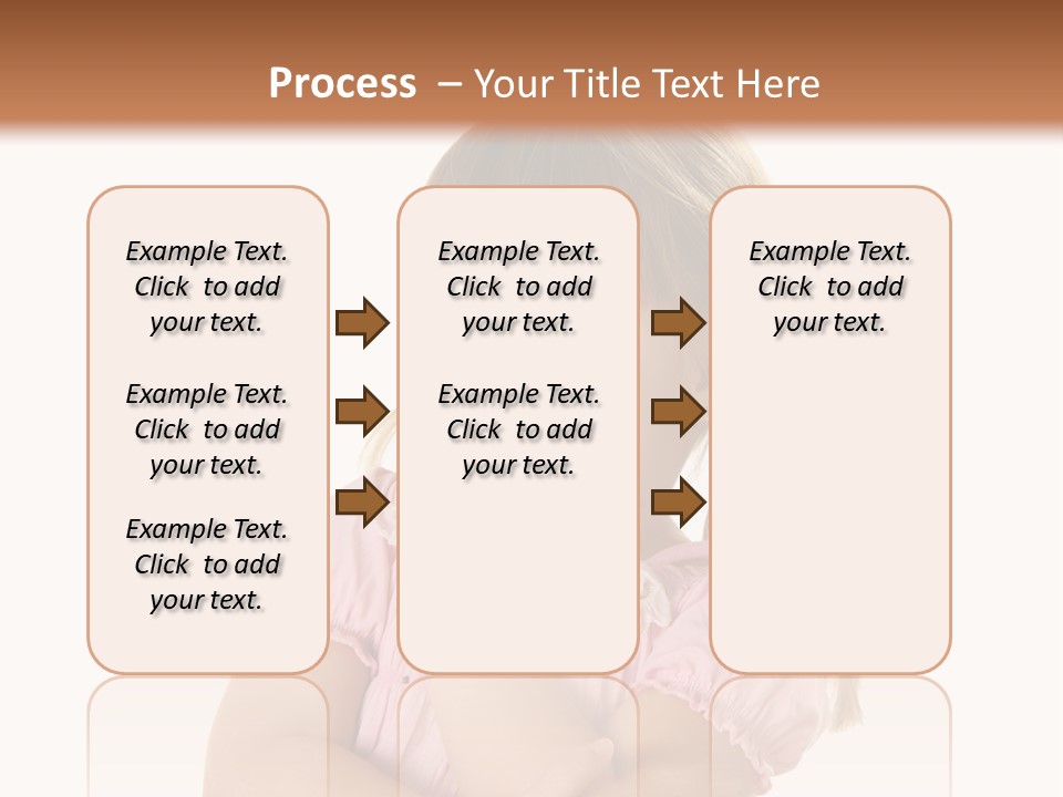 Kid Brunette Play PowerPoint Template