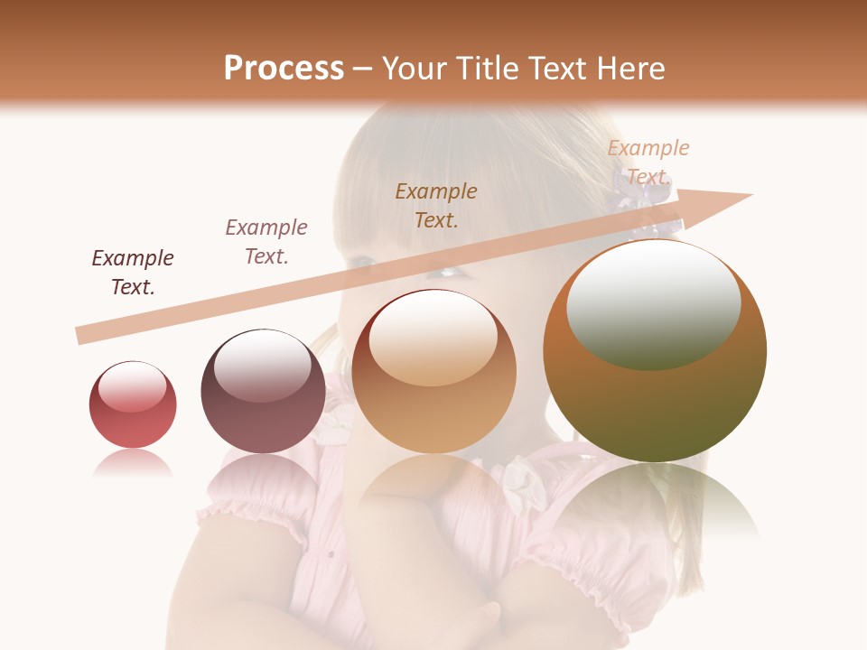 Kid Brunette Play PowerPoint Template