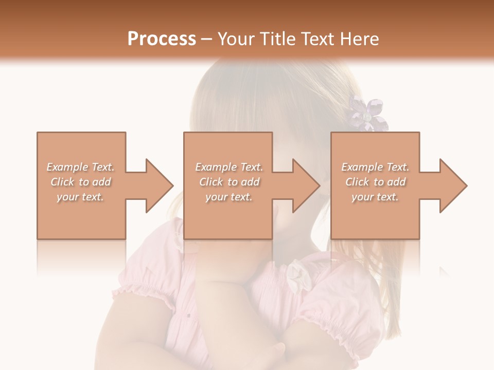 Kid Brunette Play PowerPoint Template