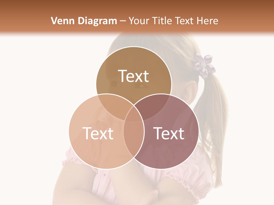 Kid Brunette Play PowerPoint Template