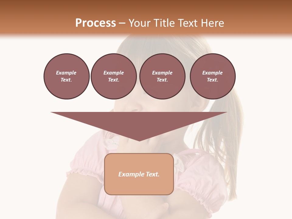 Kid Brunette Play PowerPoint Template