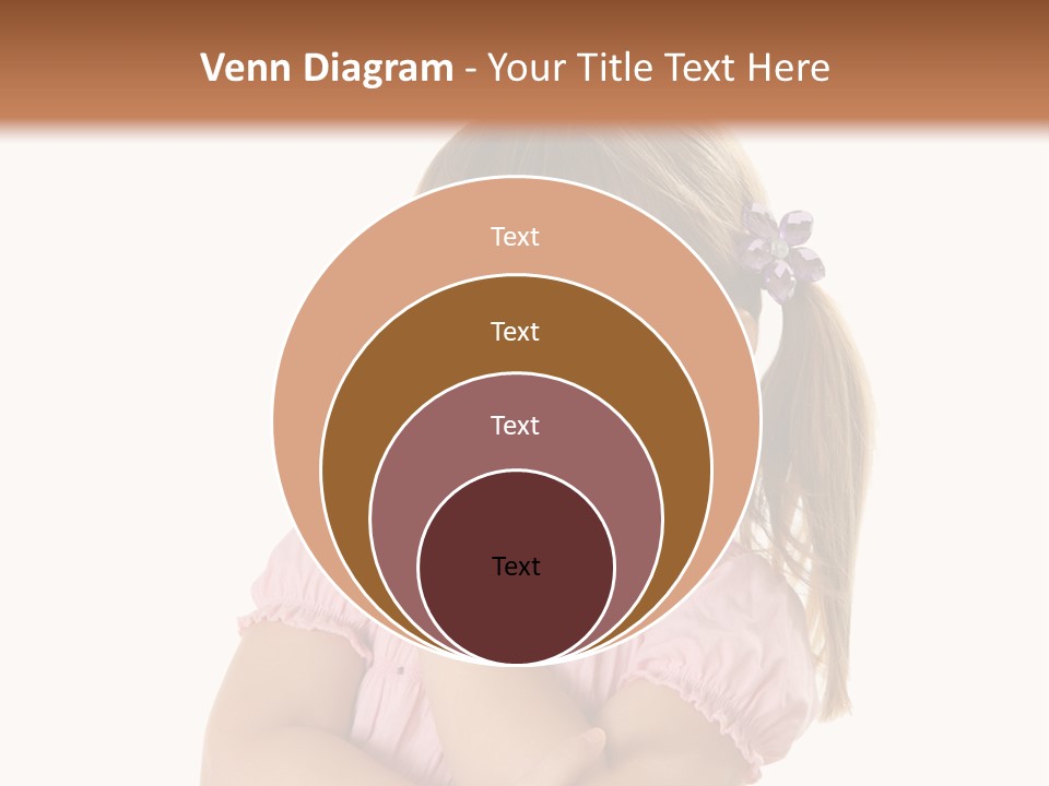 Kid Brunette Play PowerPoint Template