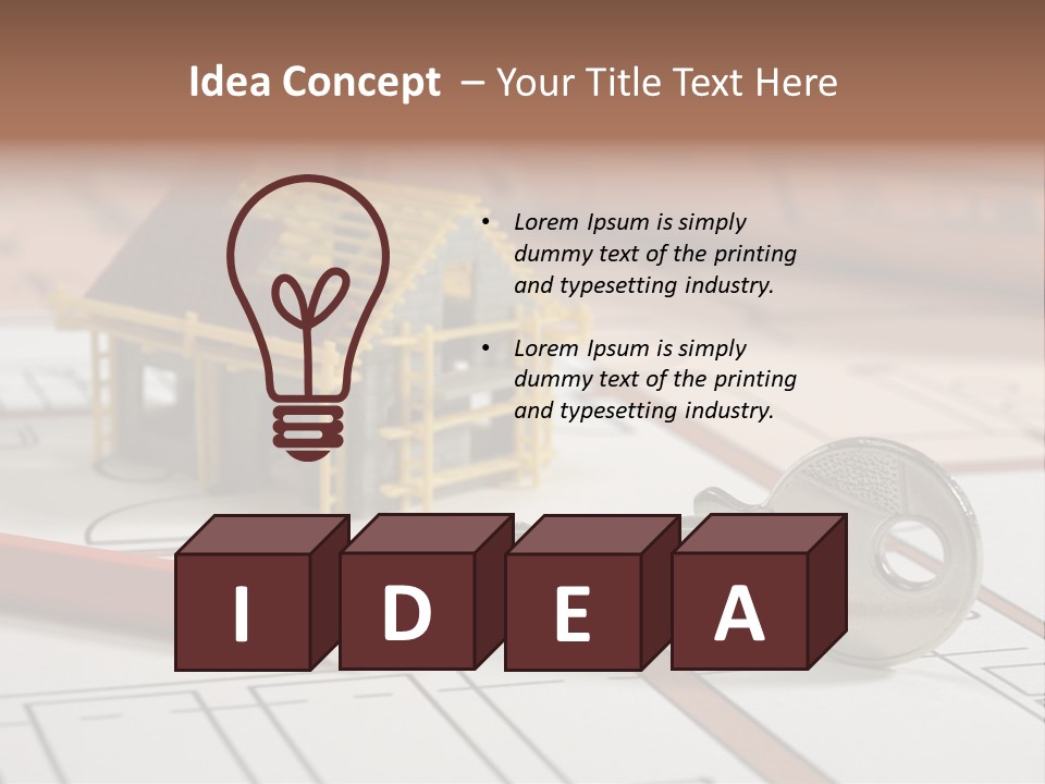 Drawing Structure Architectural PowerPoint Template