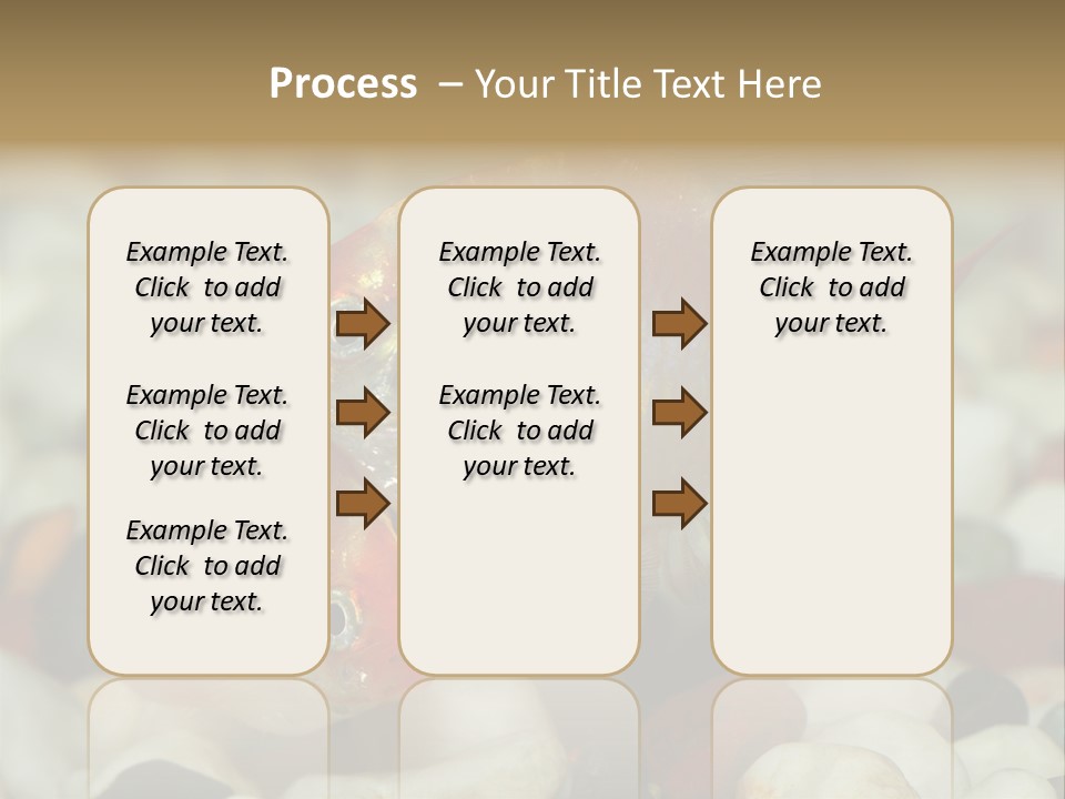 A Couple Of Gold Fish Sitting On Top Of A Pile Of Rocks PowerPoint Template