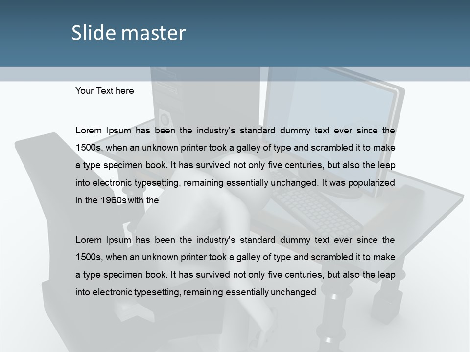 Man Tired Sad PowerPoint Template