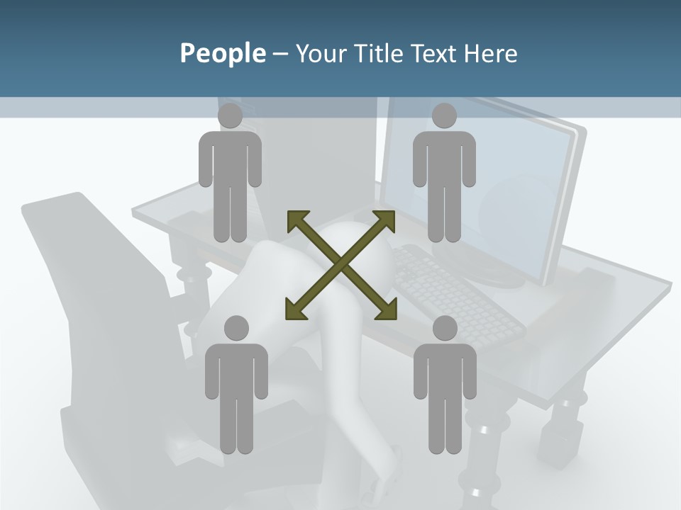 Man Tired Sad PowerPoint Template