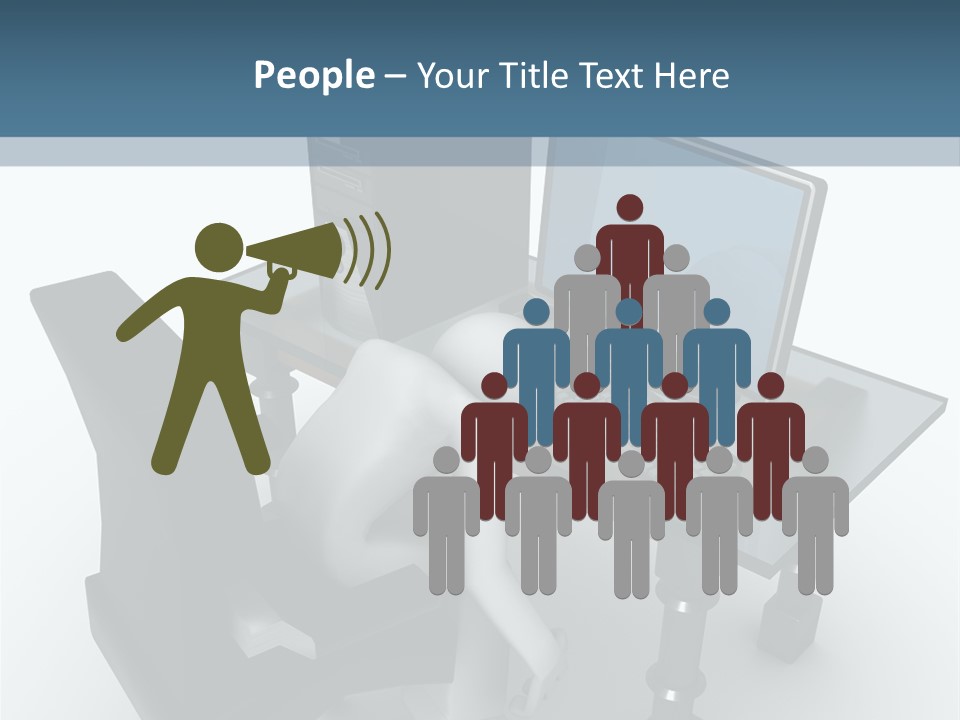 Man Tired Sad PowerPoint Template