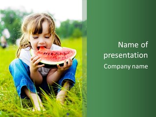 Smile Barefoot Nature PowerPoint Template