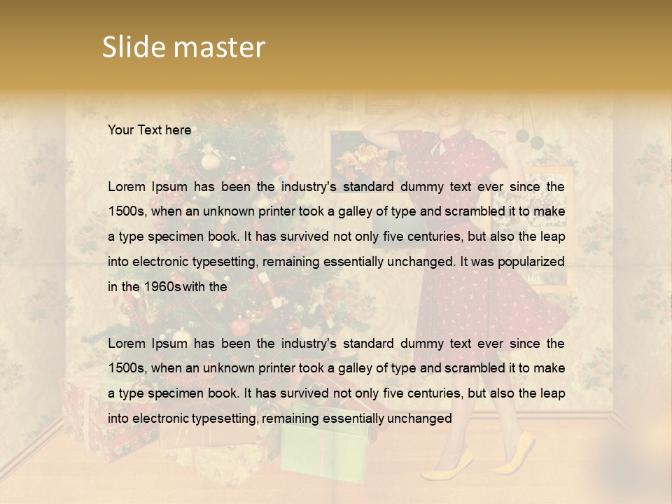 Female Interior Beautiful PowerPoint Template