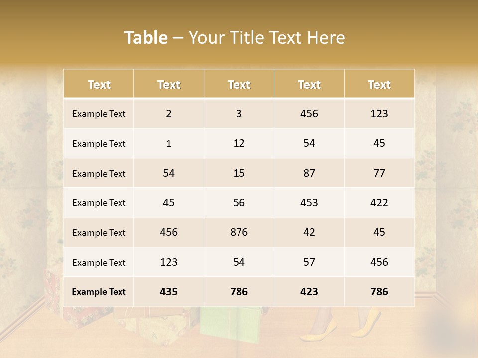 Female Interior Beautiful PowerPoint Template