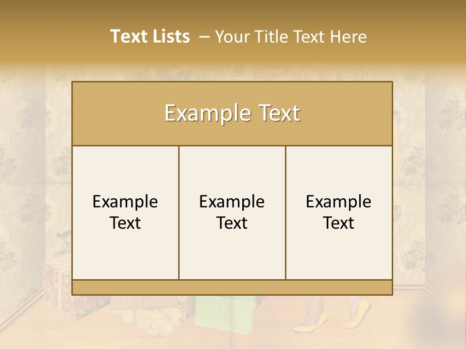 Female Interior Beautiful PowerPoint Template