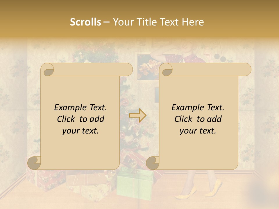 Female Interior Beautiful PowerPoint Template