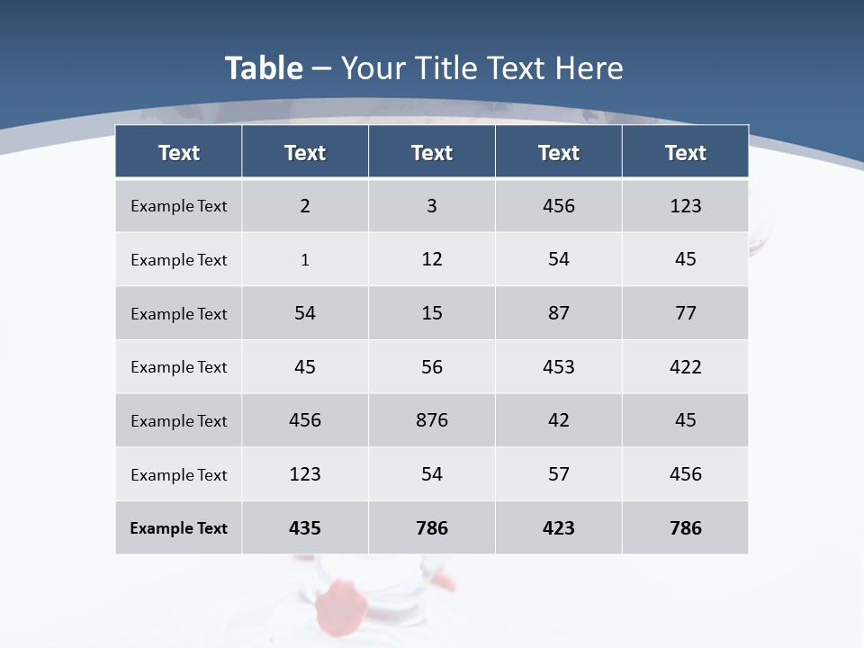 An Ice Cream Sundae With Sprinkles On A Blue And White Background PowerPoint Template