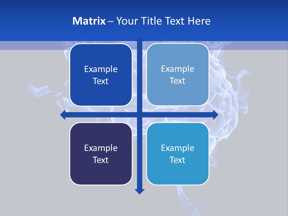 Blue Thinking Human PowerPoint Template