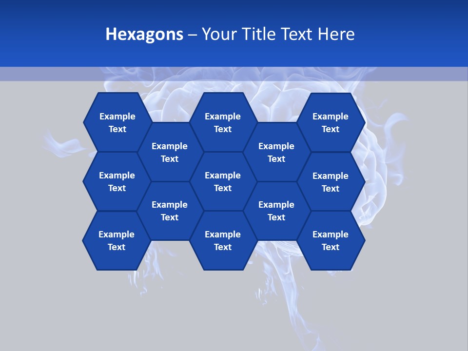 Blue Thinking Human PowerPoint Template