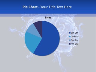 Blue Thinking Human PowerPoint Template