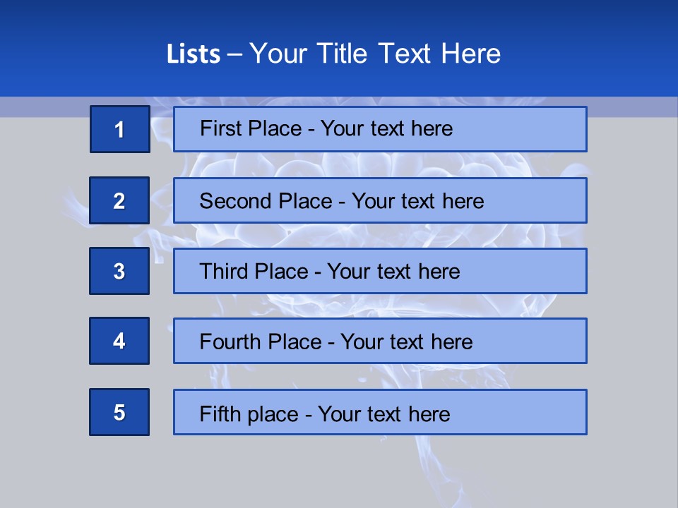 Blue Thinking Human PowerPoint Template