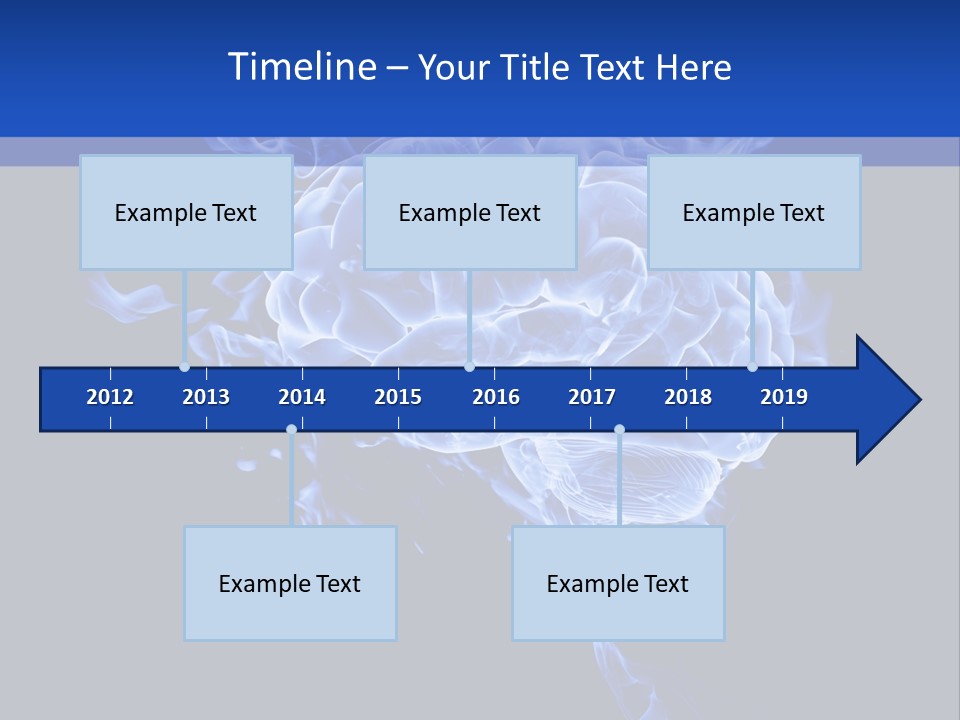 Blue Thinking Human PowerPoint Template