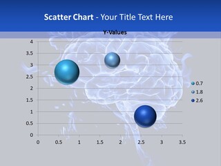 Blue Thinking Human PowerPoint Template