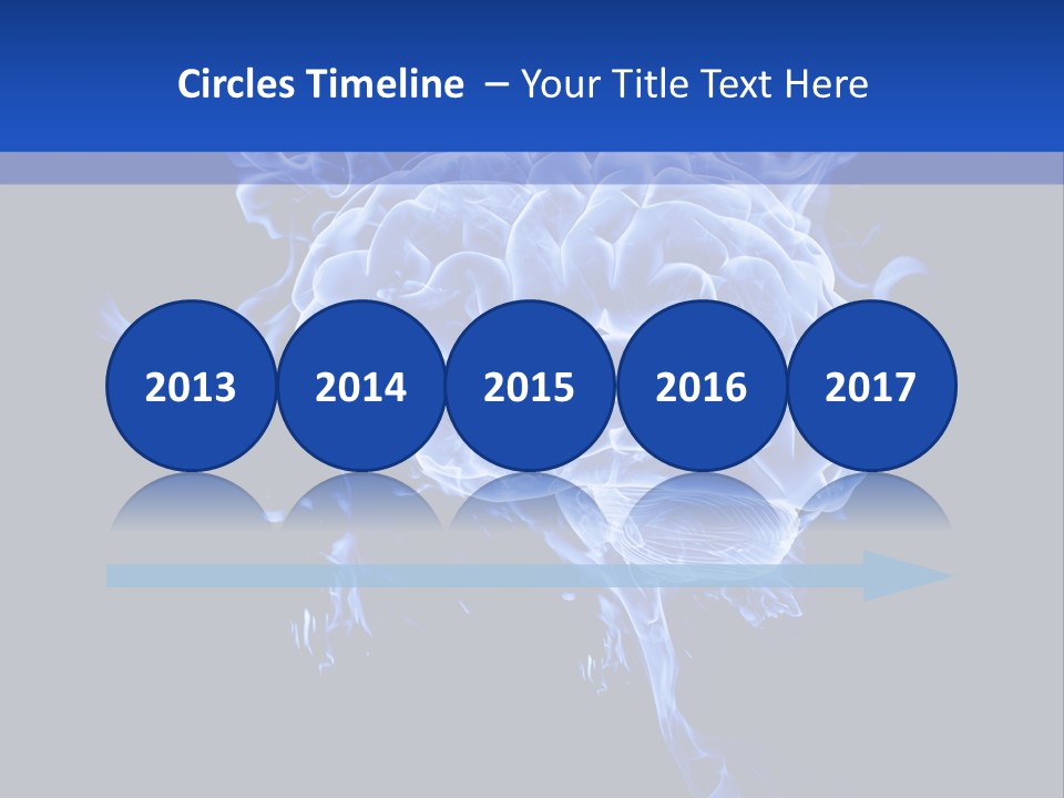 Blue Thinking Human PowerPoint Template