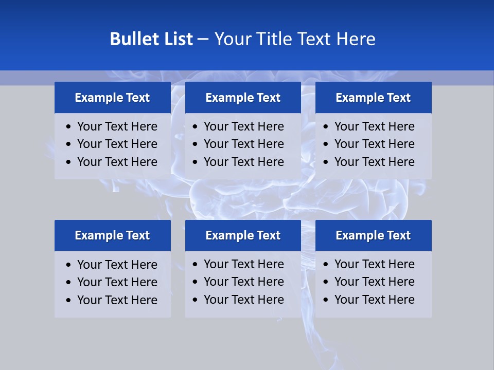 Blue Thinking Human PowerPoint Template