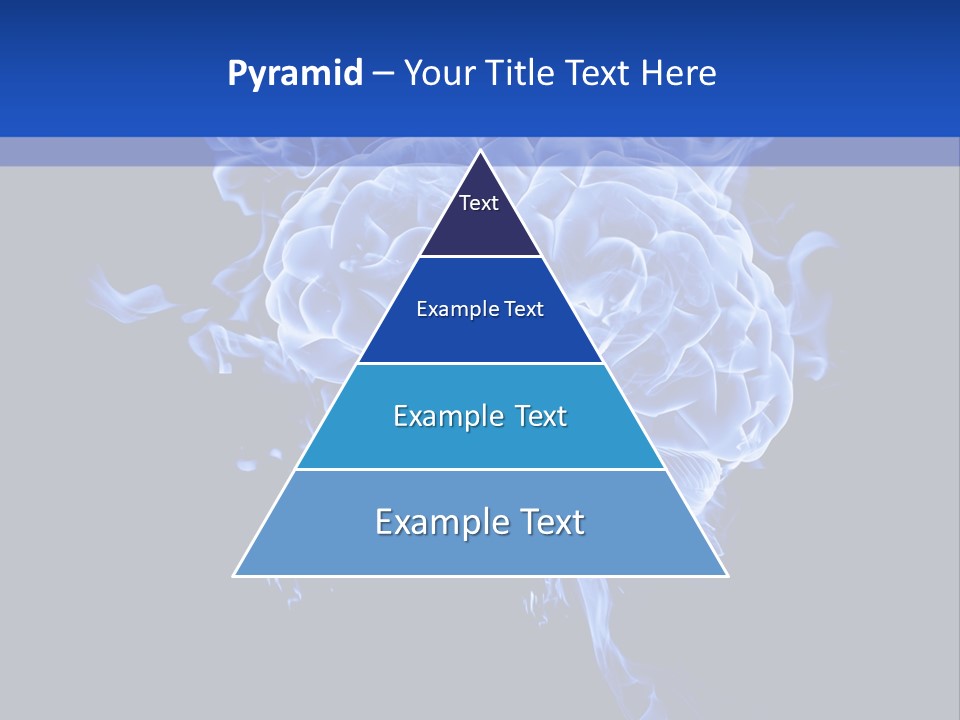 Blue Thinking Human PowerPoint Template