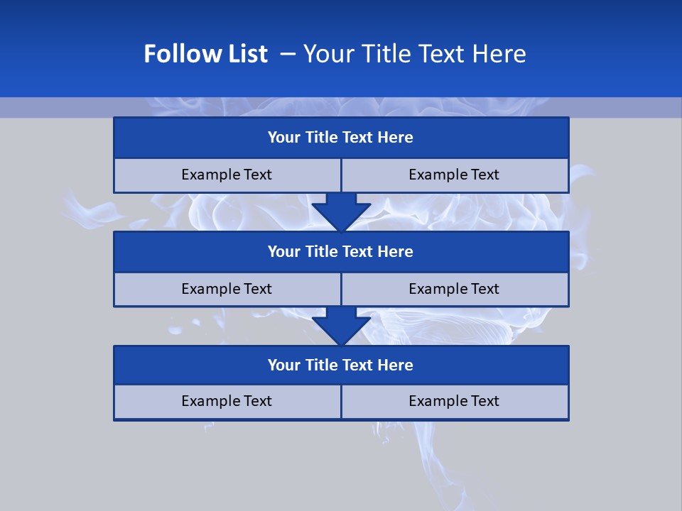 Blue Thinking Human PowerPoint Template
