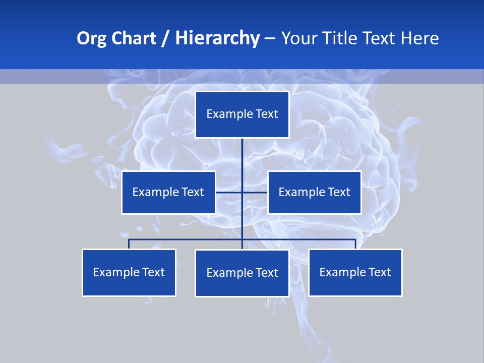 Blue Thinking Human PowerPoint Template