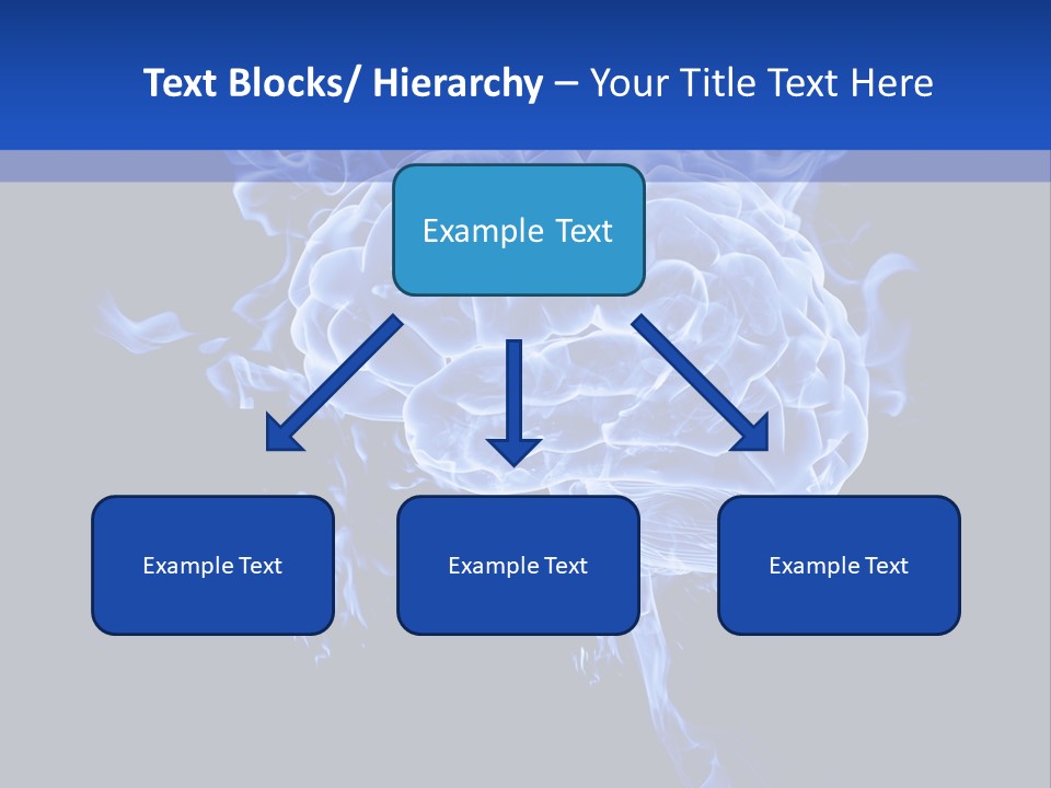 Blue Thinking Human PowerPoint Template