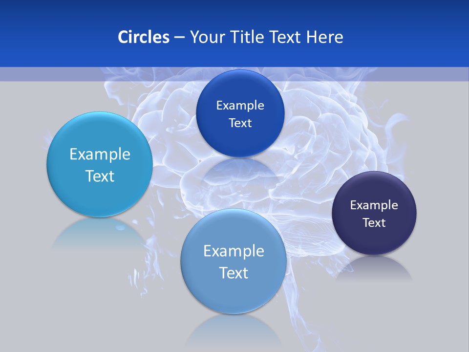 Blue Thinking Human PowerPoint Template