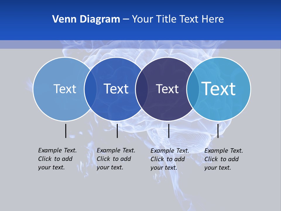 Blue Thinking Human PowerPoint Template