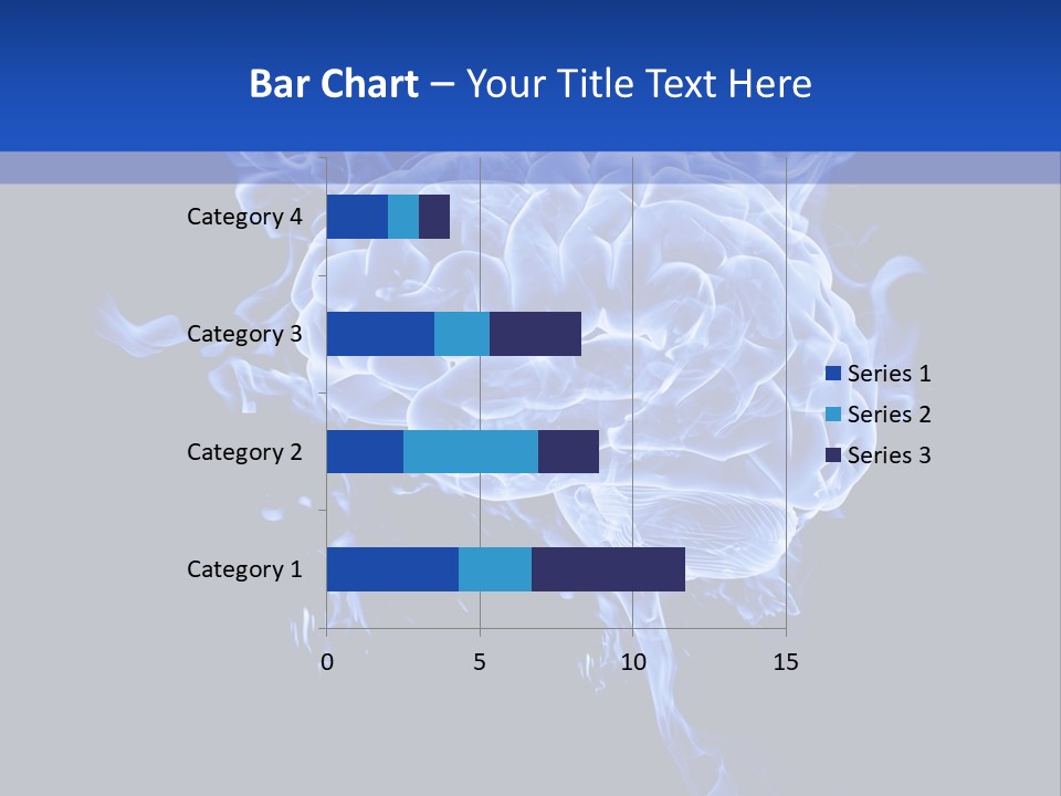 Blue Thinking Human PowerPoint Template
