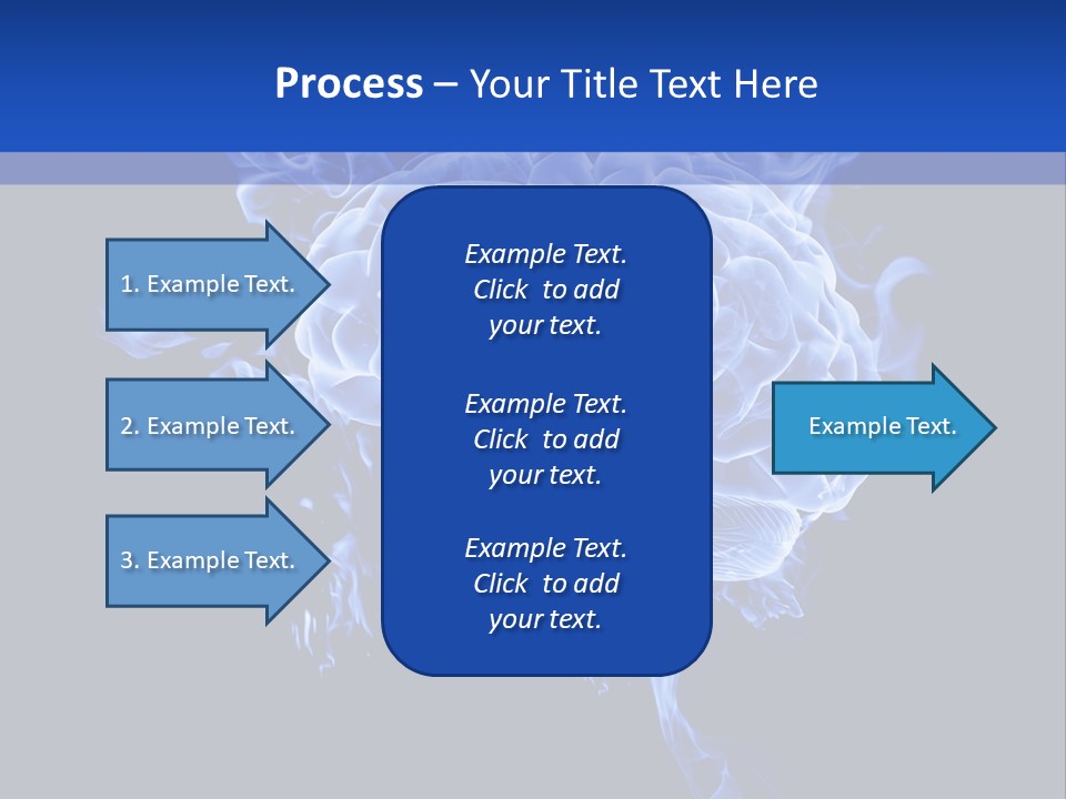 Blue Thinking Human PowerPoint Template
