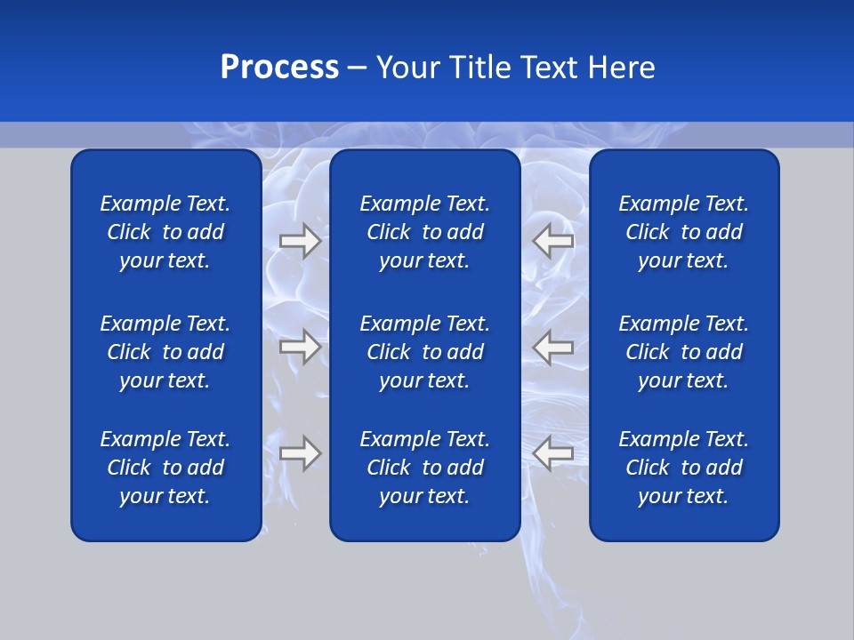 Blue Thinking Human PowerPoint Template