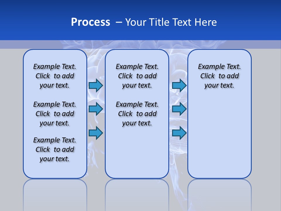 Blue Thinking Human PowerPoint Template