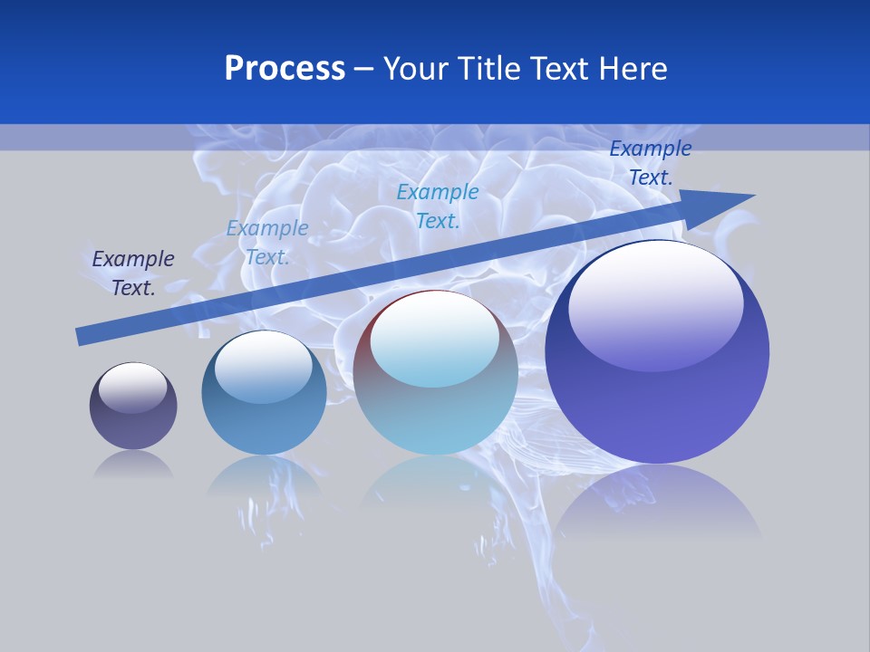 Blue Thinking Human PowerPoint Template