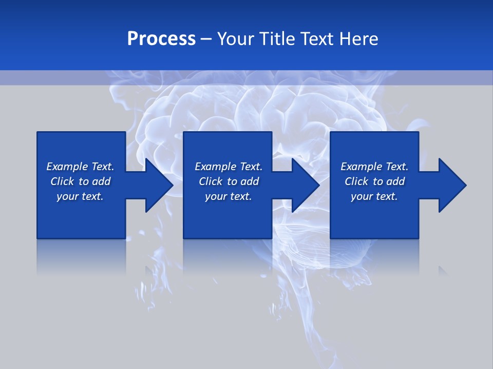 Blue Thinking Human PowerPoint Template