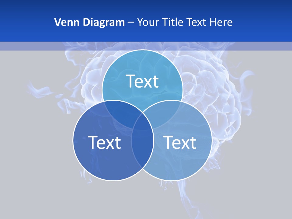 Blue Thinking Human PowerPoint Template