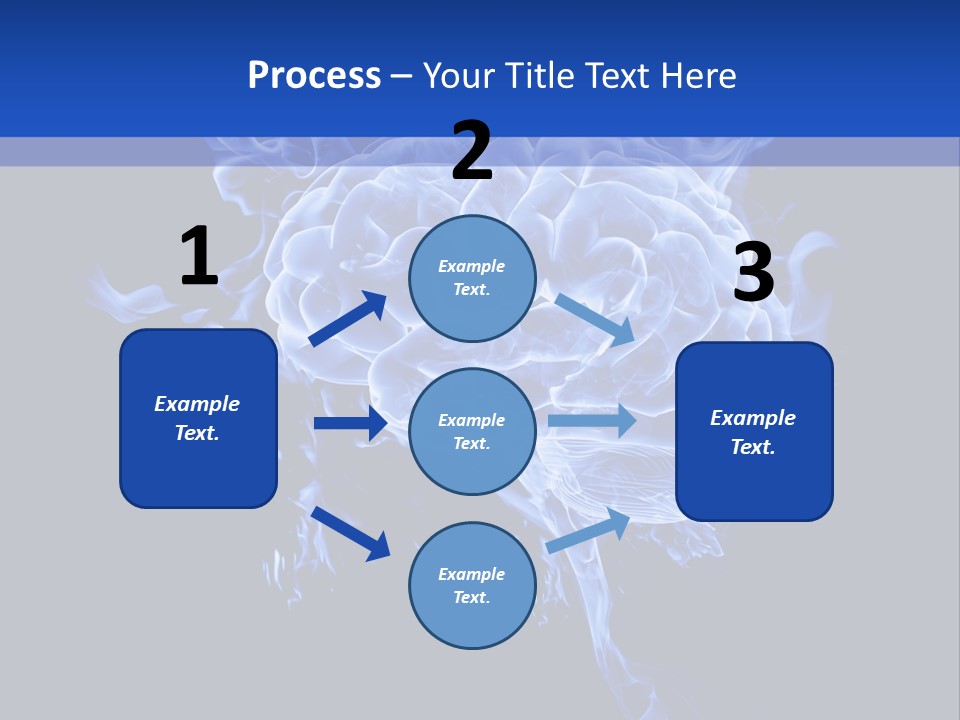 Blue Thinking Human PowerPoint Template