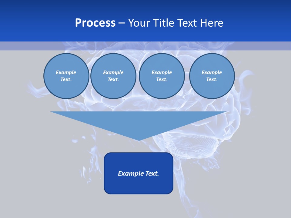 Blue Thinking Human PowerPoint Template