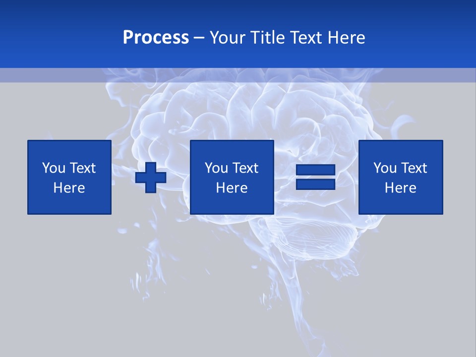 Blue Thinking Human PowerPoint Template