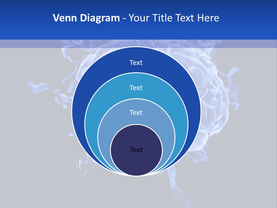 Blue Thinking Human PowerPoint Template