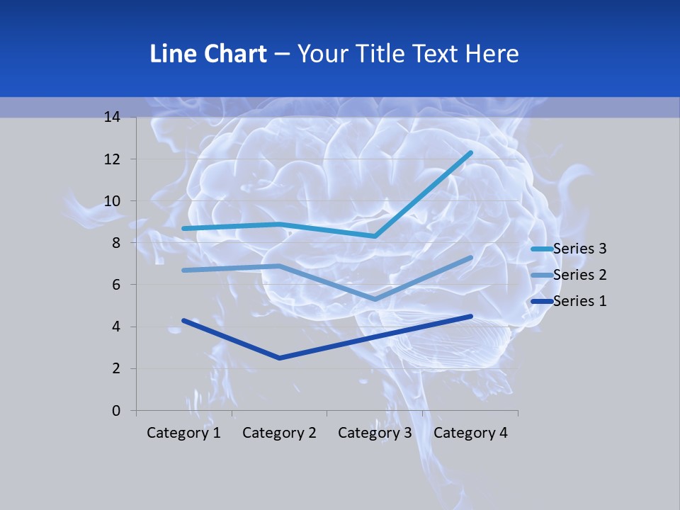 Blue Thinking Human PowerPoint Template