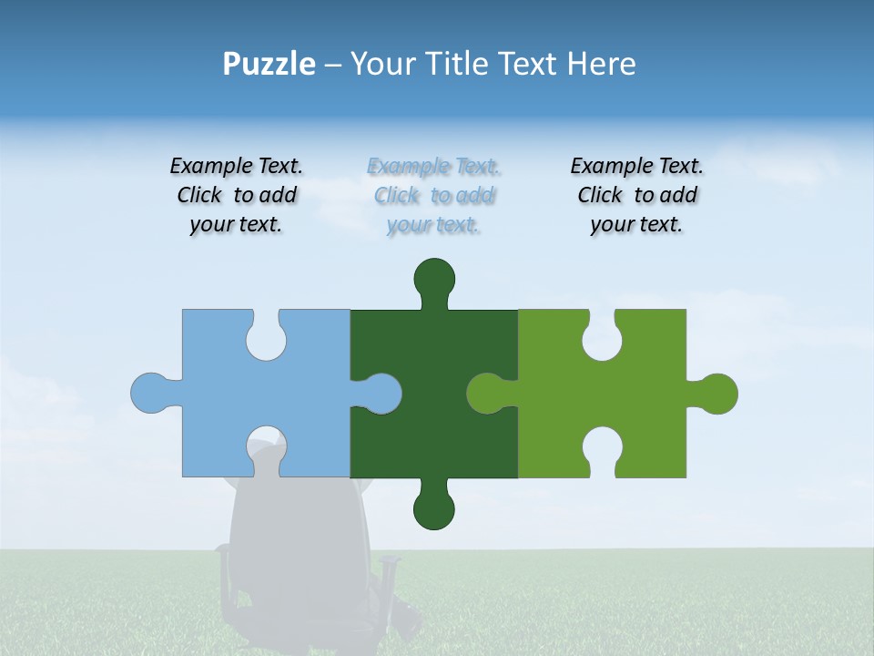 Copyspace Clouds Open PowerPoint Template