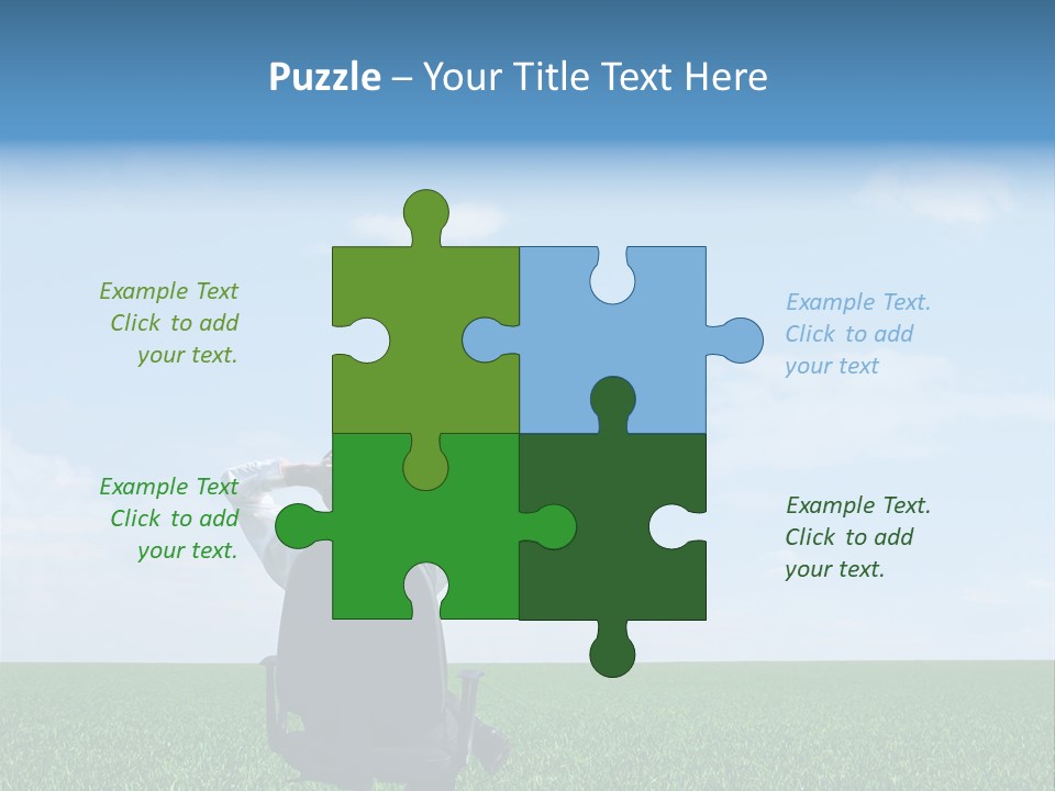 Copyspace Clouds Open PowerPoint Template